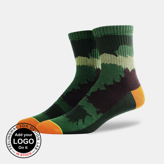 3 Pairs Outdoor Sports Camouflage Hiking Running Socks Test Sample